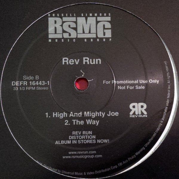 Rev Run – Distortion / Mind On The Road / High And Mighty Joe / The Way