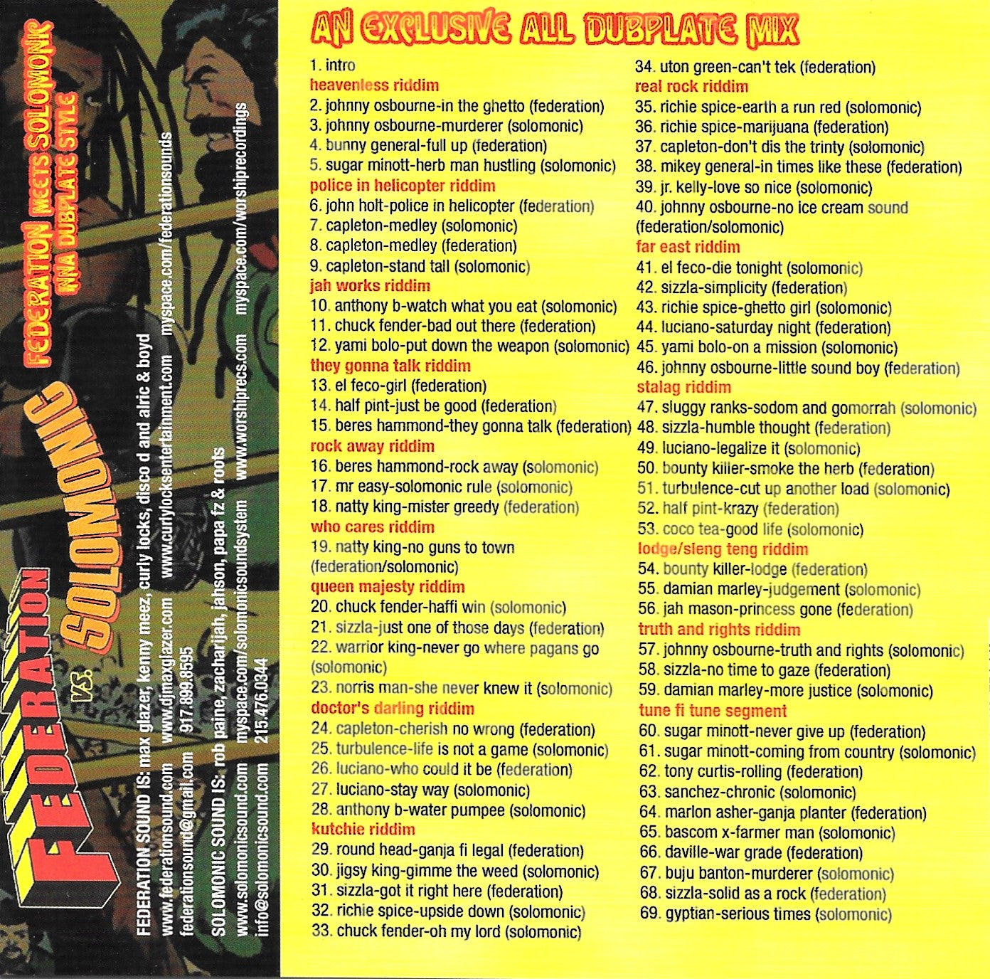 FEDERATION vs. SOLOMONIC